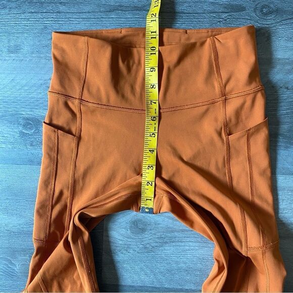 Athleta Ultimate Stash Pocket 7/8 Tight High Rise Small Orange - Picture 12 of 14